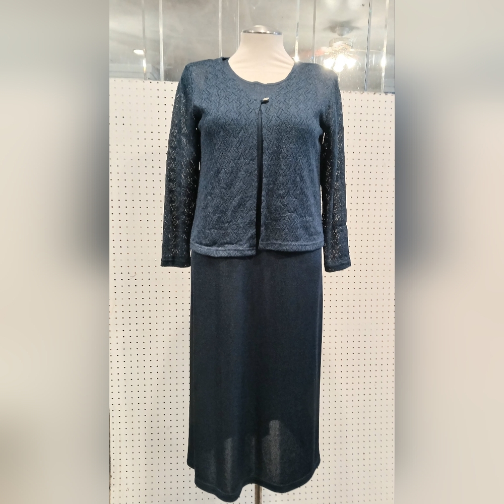 Lane Bryant Navy Blue Dress Set - Picture 1 of 11